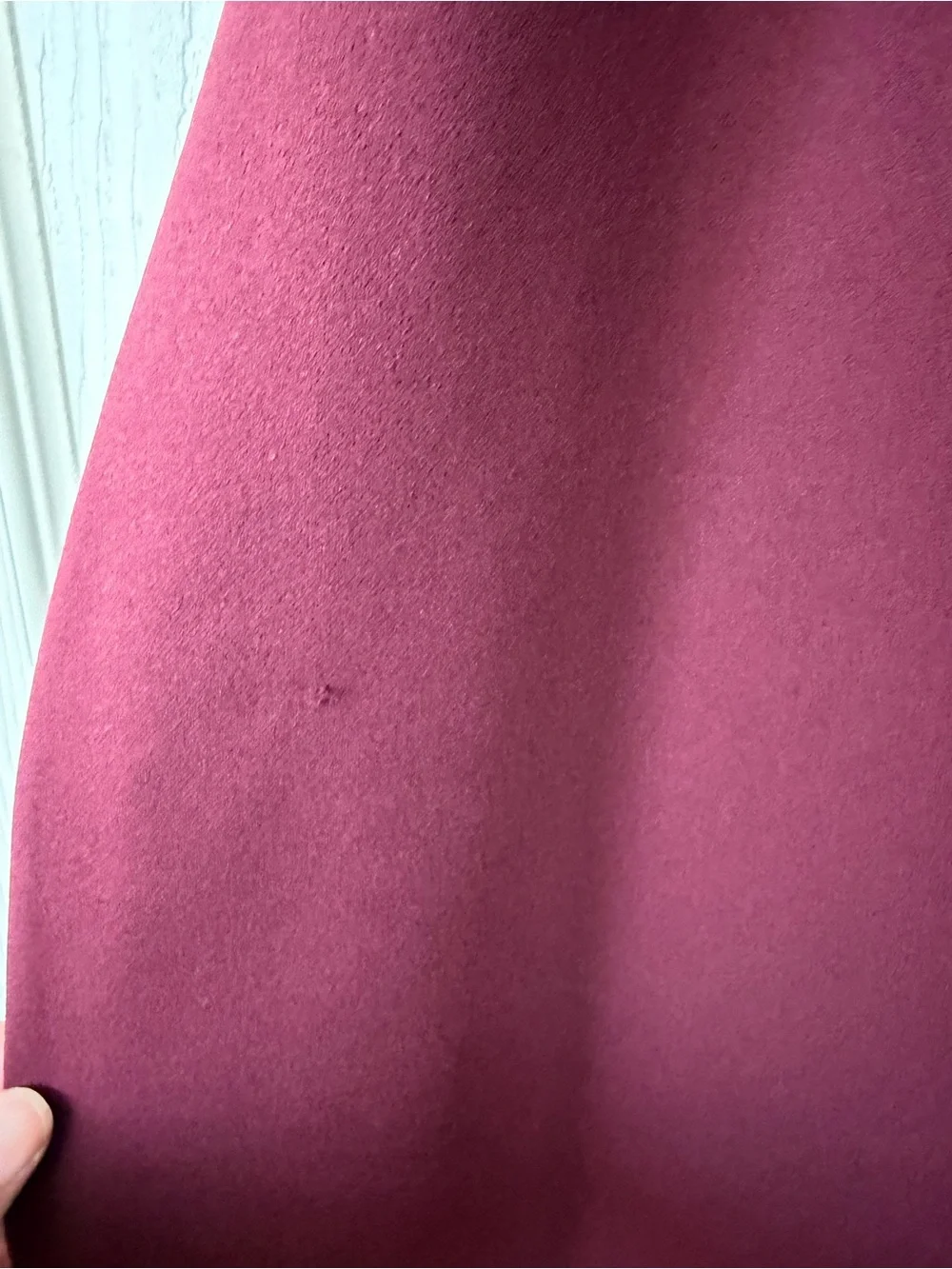 Premier Amour Elegant Scallop Neck Burgundy Midi Dress